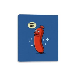 Wurst Food Ever - Canvas Wraps Canvas Wraps RIPT Apparel 8x10 / Royal