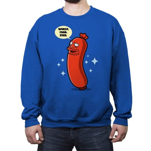 Wurst Food Ever - Crew Neck Sweatshirt Crew Neck Sweatshirt RIPT Apparel Small / Royal