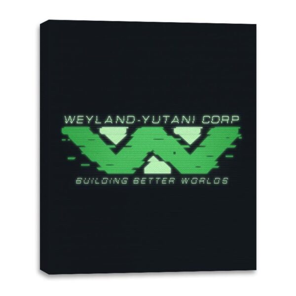 WYC Glitch - Canvas Wraps Canvas Wraps RIPT Apparel 16x20 / Black