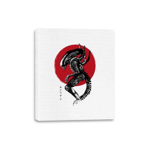 Xenomorph Sumi-e - Canvas Wraps Canvas Wraps RIPT Apparel 8x10 / White