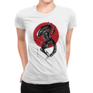 Xenomorph Sumi-e - Womens Premium T-Shirts RIPT Apparel Small / White