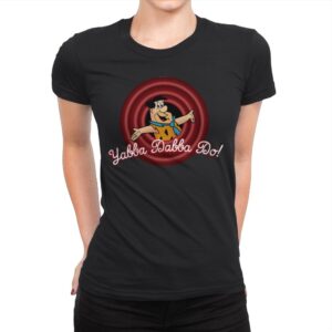 Yabba Dabba Doo, Folks! - Womens Premium T-Shirts RIPT Apparel Small / Black