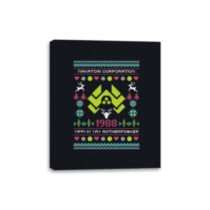 Yippi Ki Yay Series - Canvas Wraps Canvas Wraps RIPT Apparel 8x10 / Black