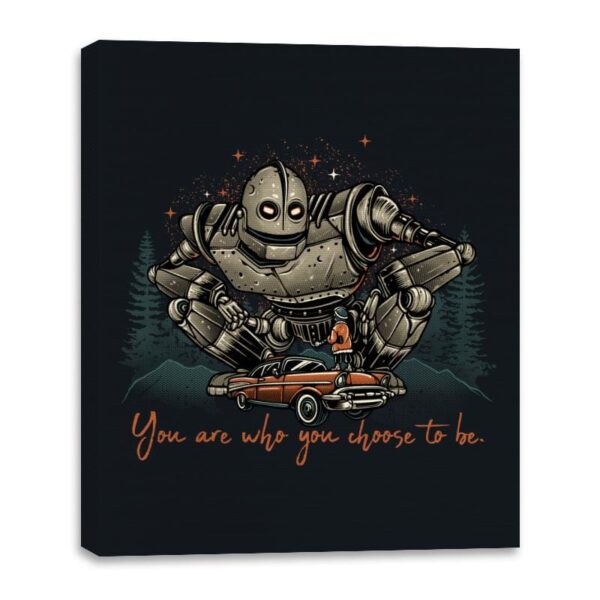 You are Who you Choose to be - Canvas Wraps Canvas Wraps RIPT Apparel 16x20 / Black