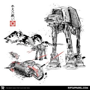 Battle in the Snow Sumi-E - Sumi Ink Wars