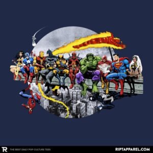 Superheroes Lunch Atop A Skyscraper - Best Seller