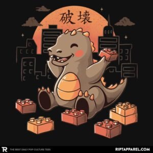 Baby Monster Japanese Vintage Destroying City