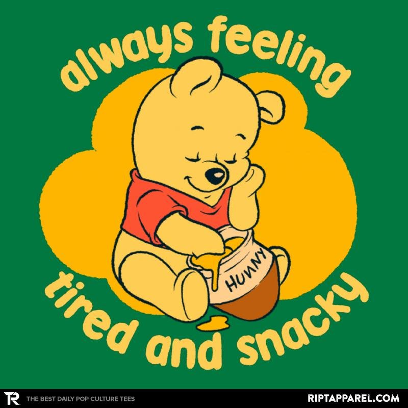 Cute Tired Snacky Bear