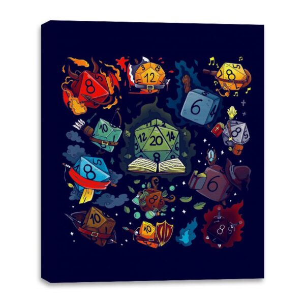Dice World - Canvas Wraps