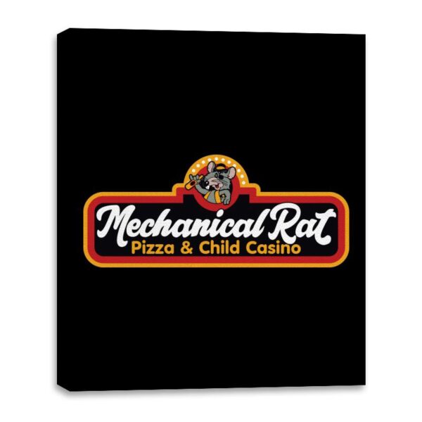 Mechanical Rat Pizza & Child Casino - Best Seller - Canvas Wraps