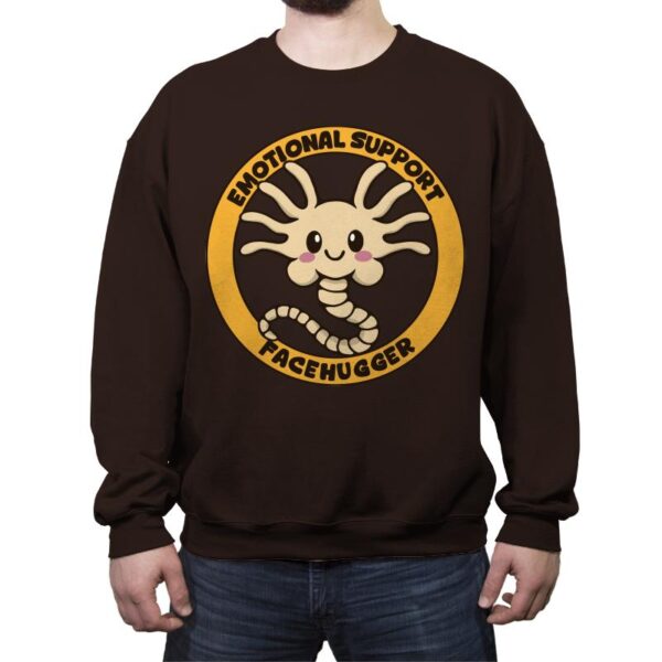 Emotional Support Facehugger - Crew Neck Sweatshirt