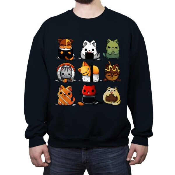 Japan Food Kittens - Crew Neck Sweatshirt