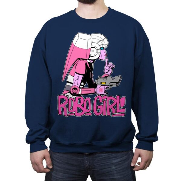 Robo Girl - Crew Neck Sweatshirt