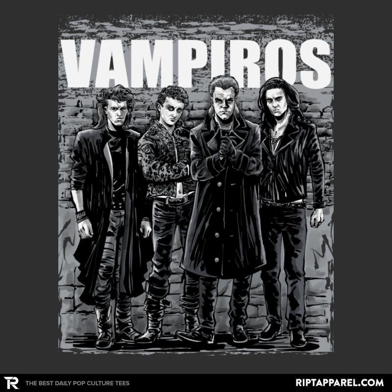 Vampiros graphic tee — vampire-themed horror illustration by RIPT Apparel