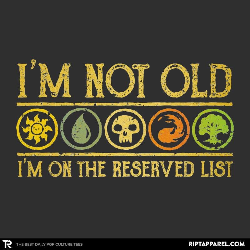 I Am On The Reserved List
