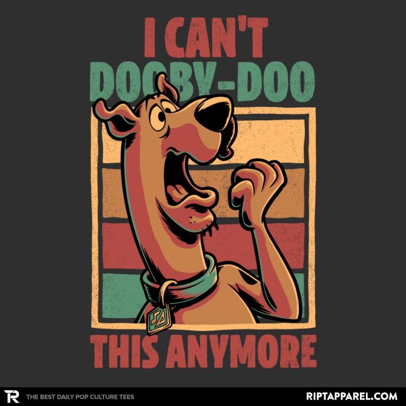 Scared Tired Cartoon Dog